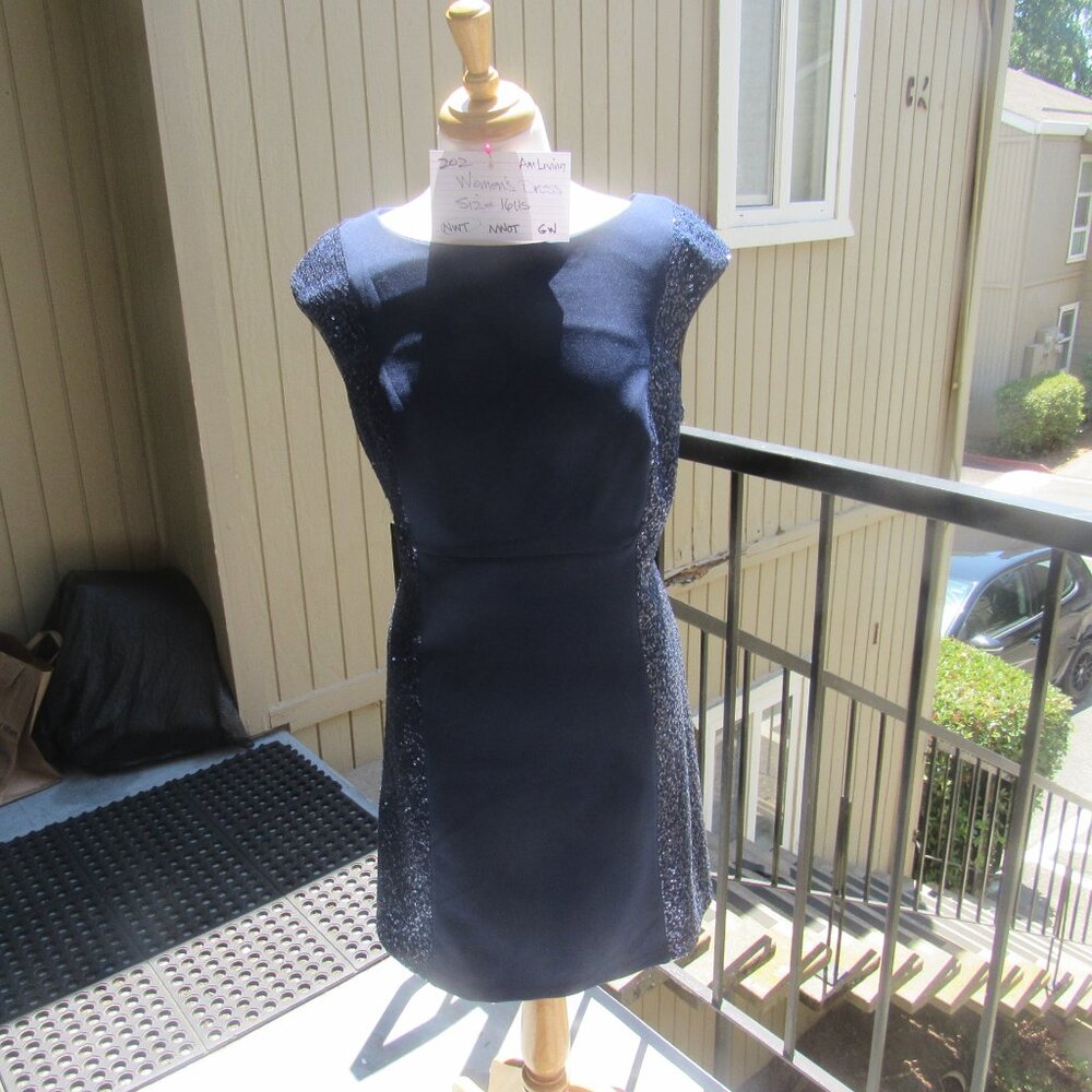 #202  NEW WOMEN'S SEQUIN DRESS BY AMERICAN LIVING  (SIZE 16US)
